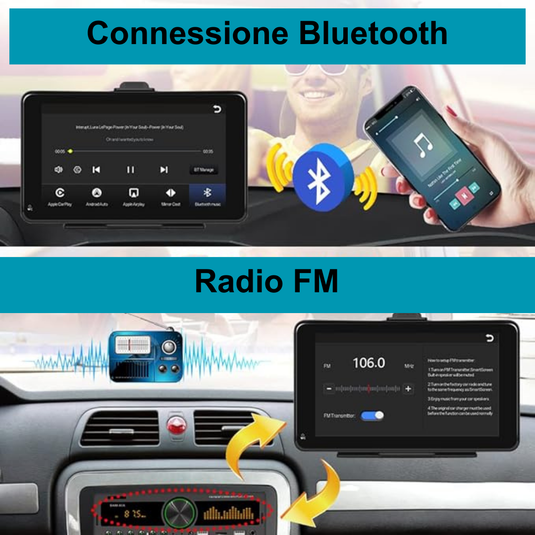 Autoradio Wireless 7" Android Gear©