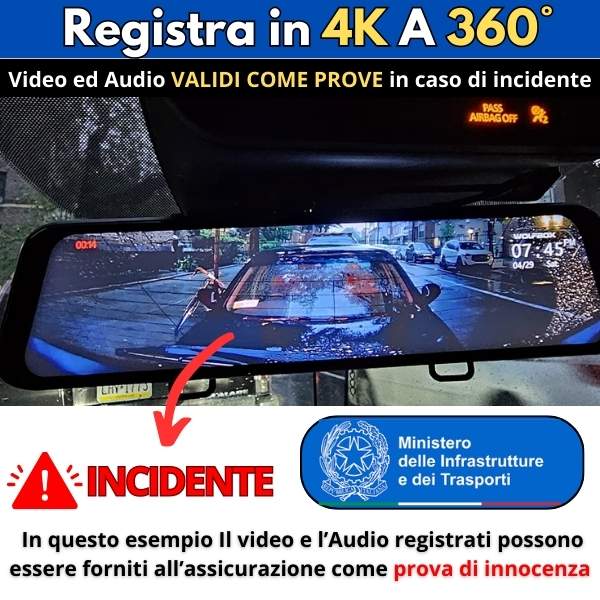 Specchietto Retrovisore Digital